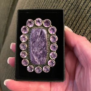 Krush Kandy Charorite Amethyst Cluster